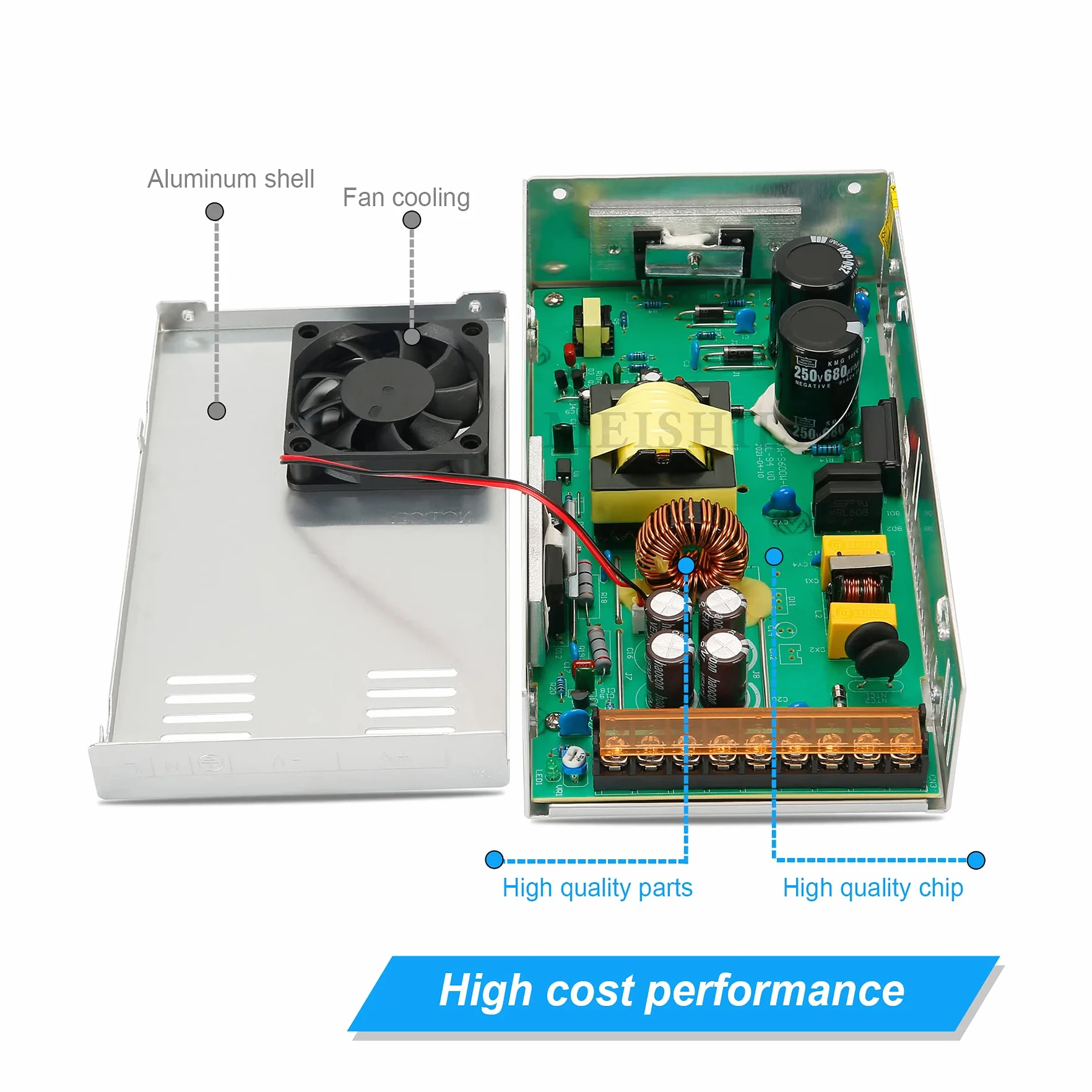 24V 25A 600W 110/220VAC-DC24V Adattatore Trasformatore per LED Striscia La Guida IL Passaggio Di Potere IL Trasformatore L'Industria Elettrica CCTV Monitor Alimentatore 600 Watts