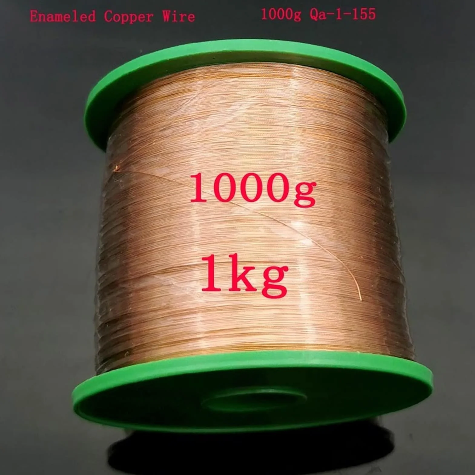 Generico 1000g Qa-1-155 Filo smaltato Filo di Rame smaltato Bobina Magnetica (Colore : 0.65mm)