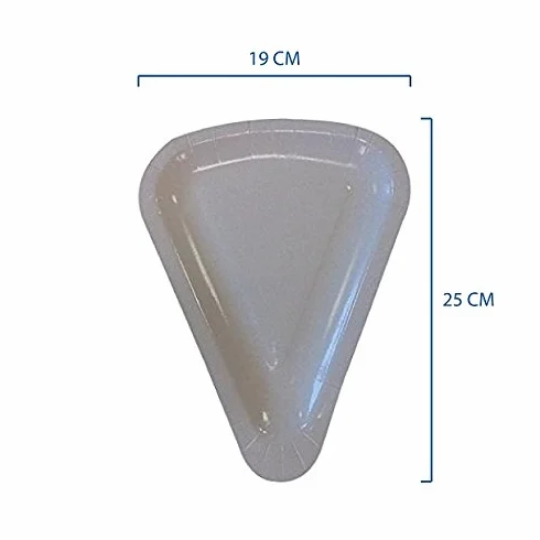Piatto Triangolare TRANCIO Pizza Piccolo in CARTONCINO da ASPORTO Vassoio Carta per Alimenti Paper CABARE' 1/8 SPICCHIO