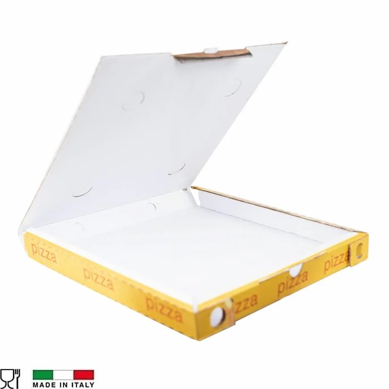 VIRSUS Scatola Pizza 32x32 h 3cm Cartone Termico da asporto 100 pezzi