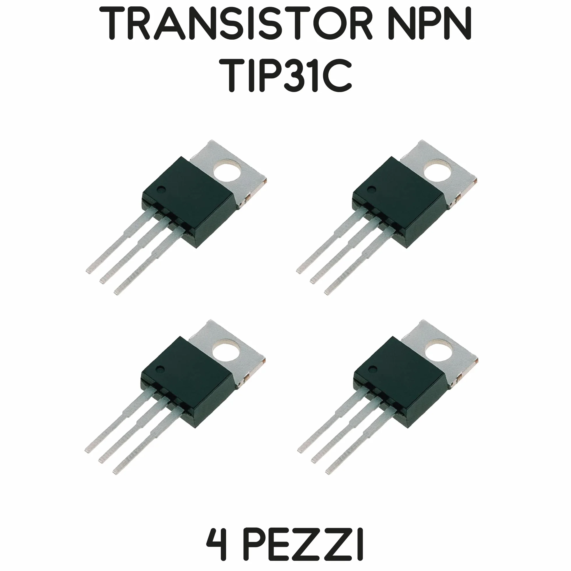Kit 4 transistor NPN TIP31C 100V 3A