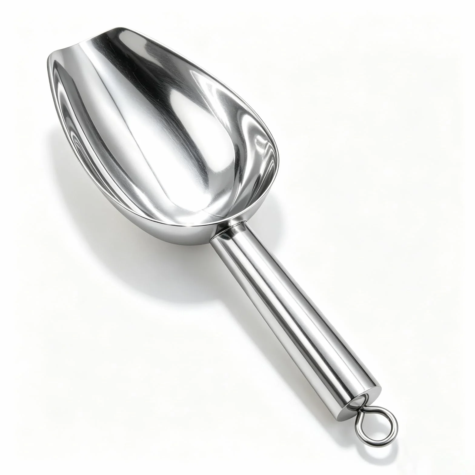 Paletta per Ghiaccio in Acciaio Inox Paletta per Farina Pala Ghiaccio per Ghiaccio, Farina, Caffè,Alimenti,Dolci Paletta Dosatrice per Cucina, Bar, Buffet,Festa Food Scoop
