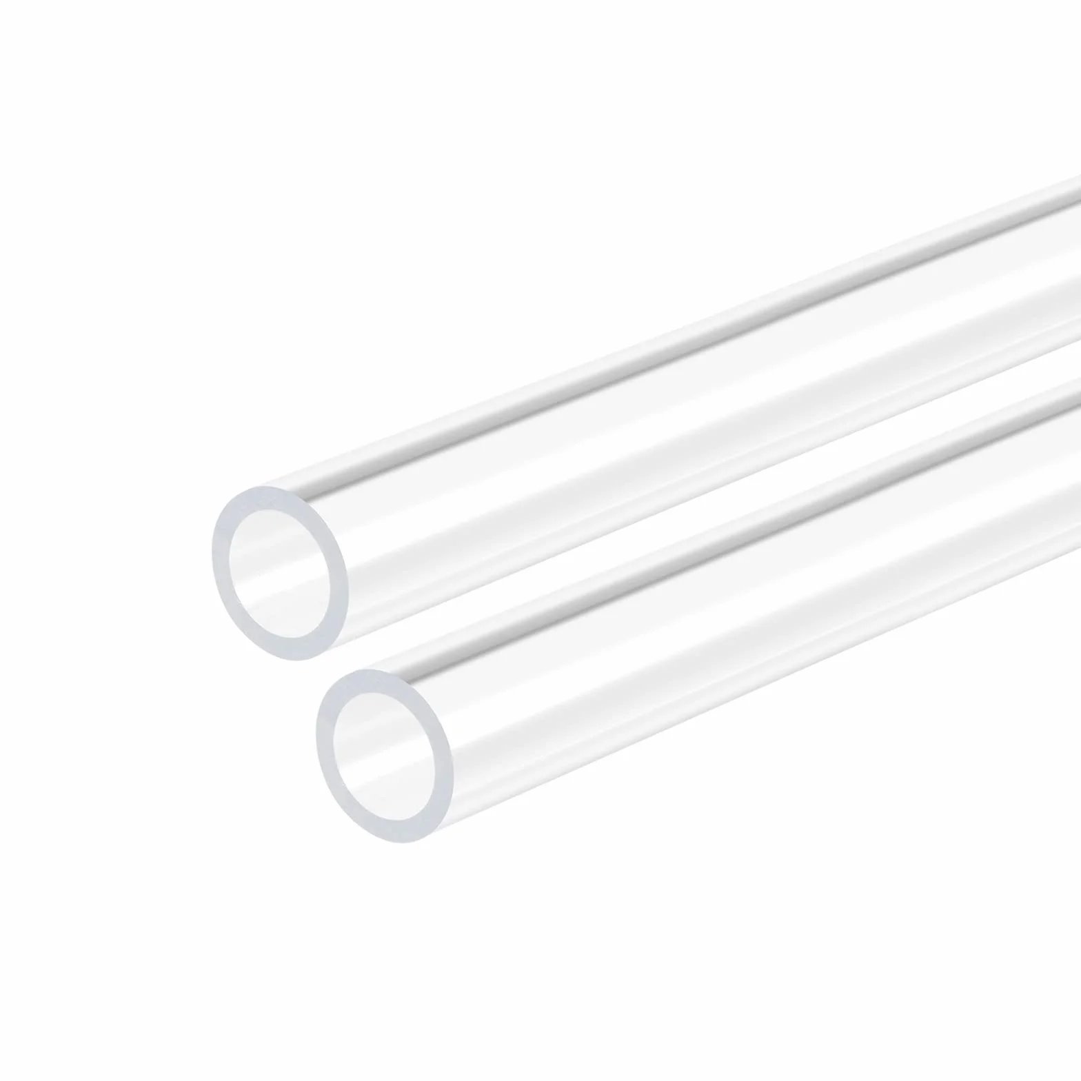 Tubo Rigido Acrilico Trasparente 9mm x 12mm 12" per Acquario, Acqua Raffreddamento, Idraulica