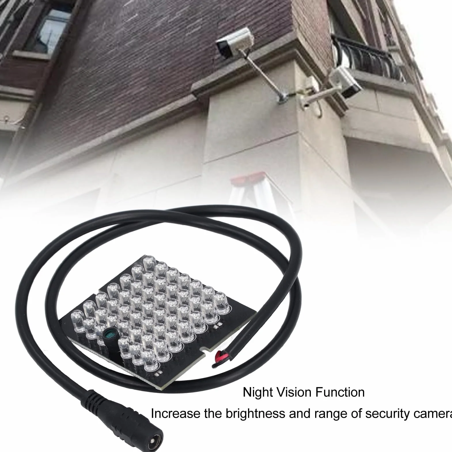 CHICIRIS Pannello Luminoso a Infrarossi IR 940 NM 48 LED per Telecamera di Sicurezza CCTV