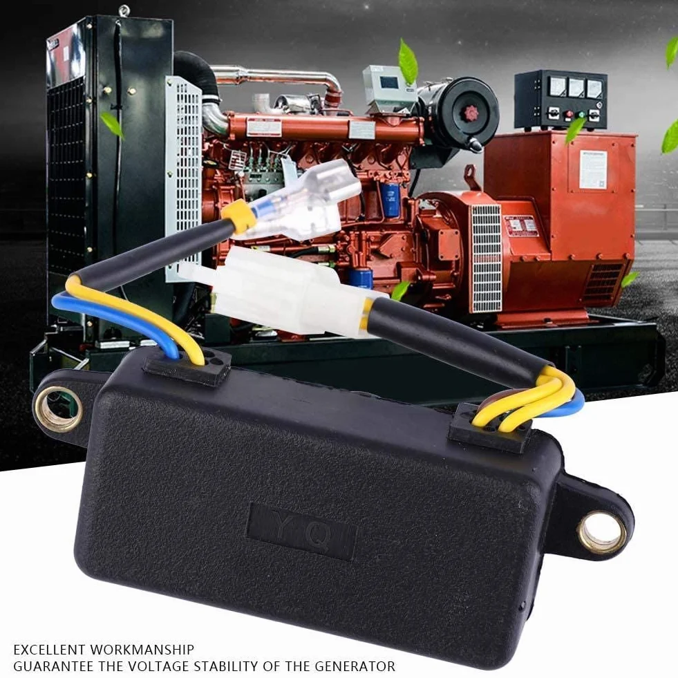 Regolatore di Tensione, Automatico AVR 250V 220UF 6 Fili per Generatore 1-3KW Distanza Tra i Fori 10 cm / 3,9 Pollici