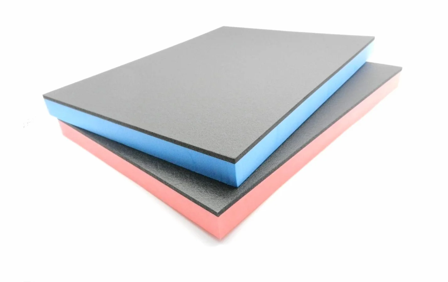 Inserto in schiuma rigida per carrello degli attrezzi, colore nero/rosso (500 x 580 x 40 mm)