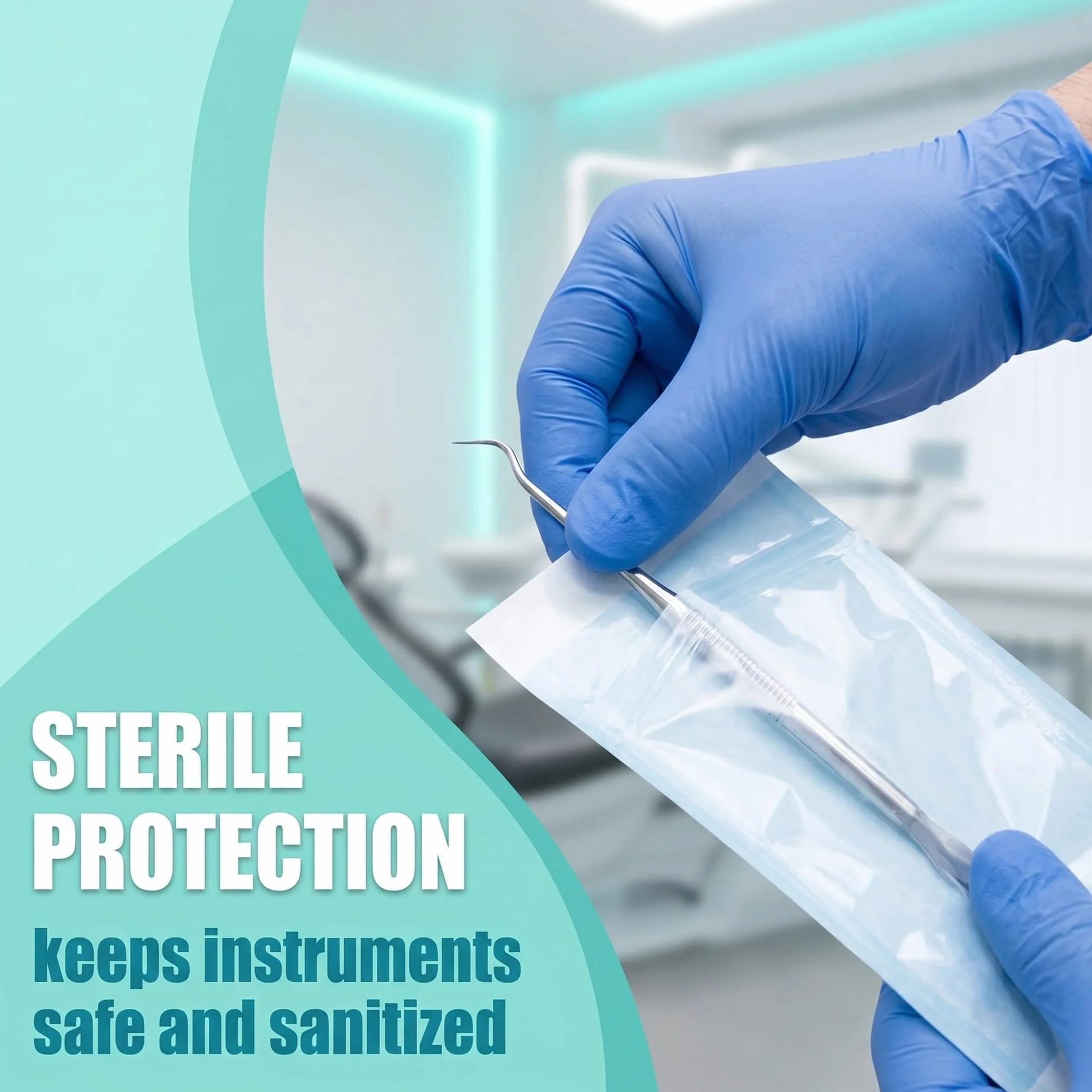 150 Pezzi Sacchetto Di Sterilizzazione, Buste Autosigillanti per Sterilizzazione, Buste Per Sterilizzazione, Per Strumenti Di Pulizia