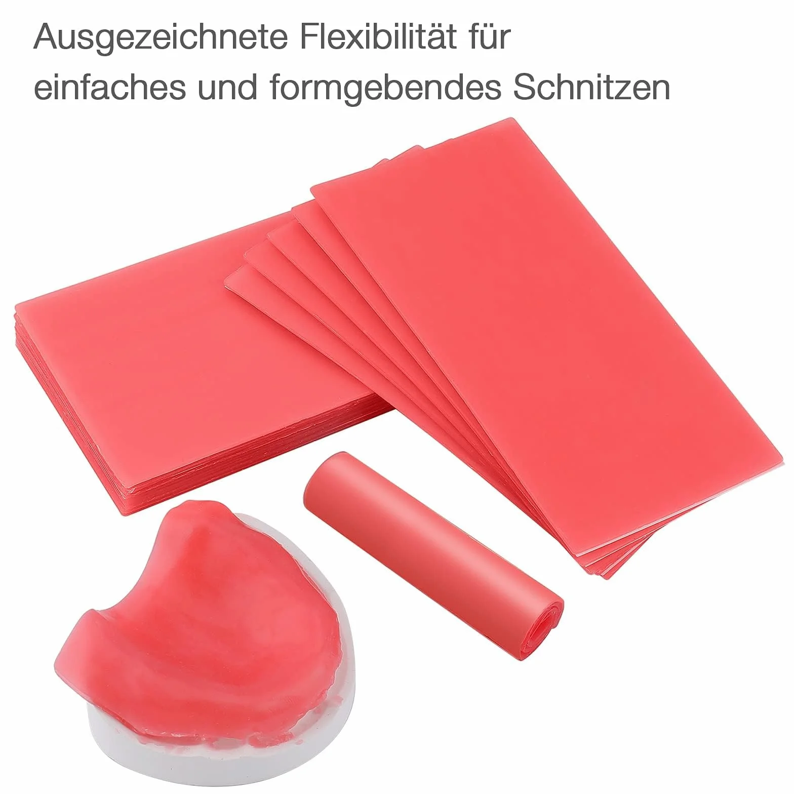 Cera da Dental BasePlate 20 pezzi per modellazione laboratorio ortodonzia protesi rossa