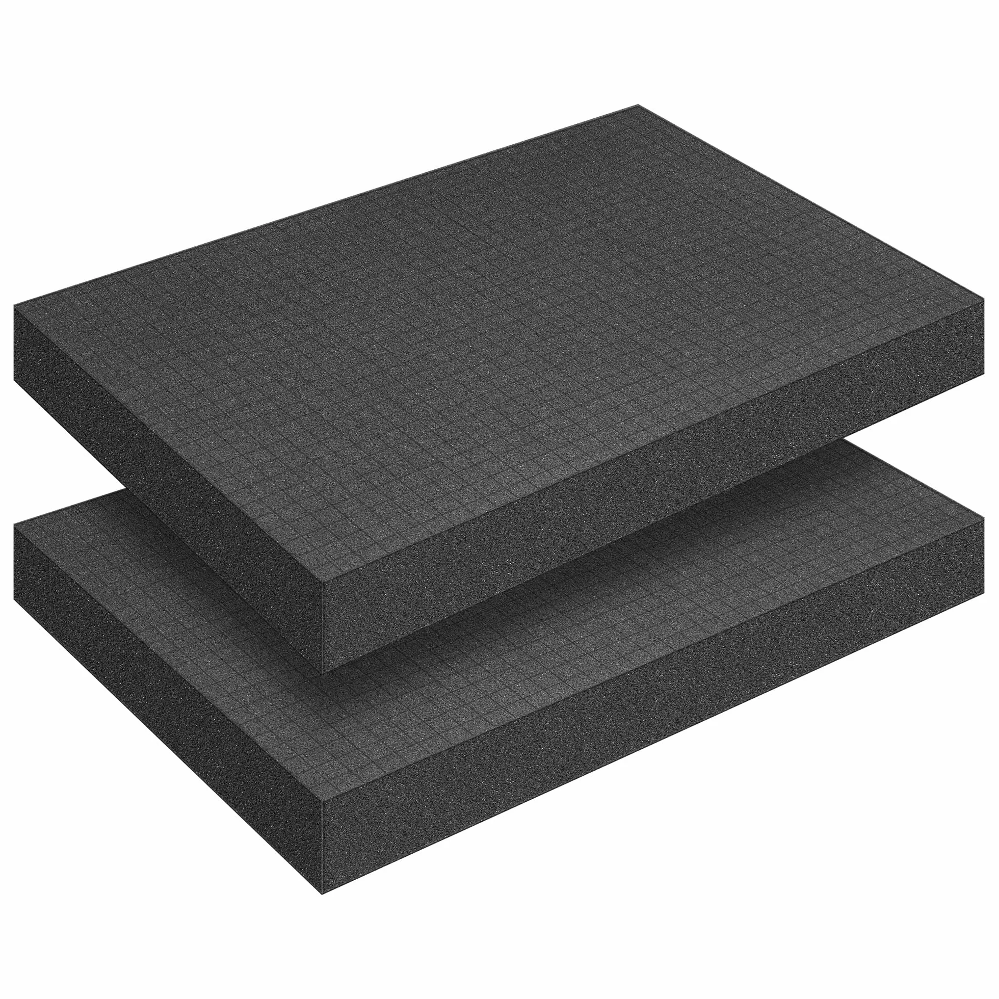 2 pezzi da 400 x 300 x 50 mm in gommapiuma a griglia, valigetta per attrezzi, valigetta per fotocamera, inserto per valigia, miniature, attrezzi (400 x 300 x 50 mm, confezione da 2)
