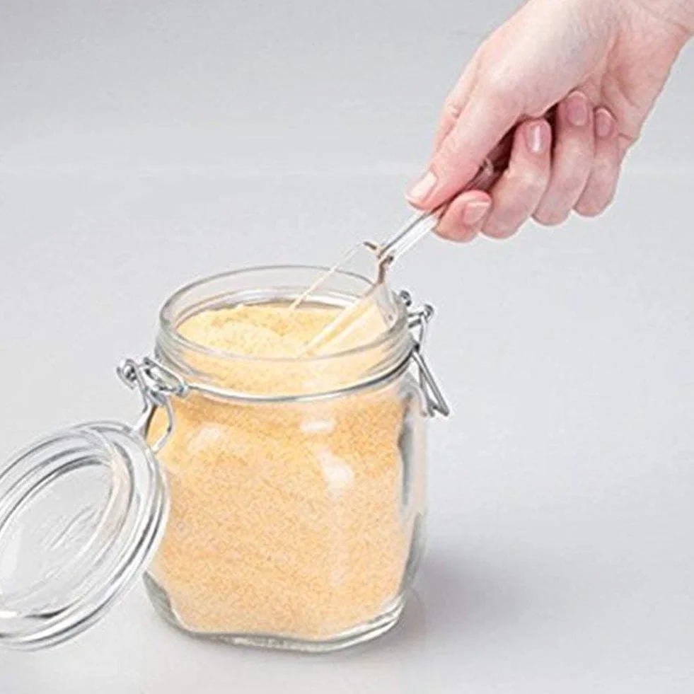 Mini paletta per gelato in plastica trasparente riutilizzabile per matrimoni, caramelle, dessert, buffet, gelato, proteine in polvere, alimenti per animali, utensili da cucina e gadget, 4,5 x 2,5 x