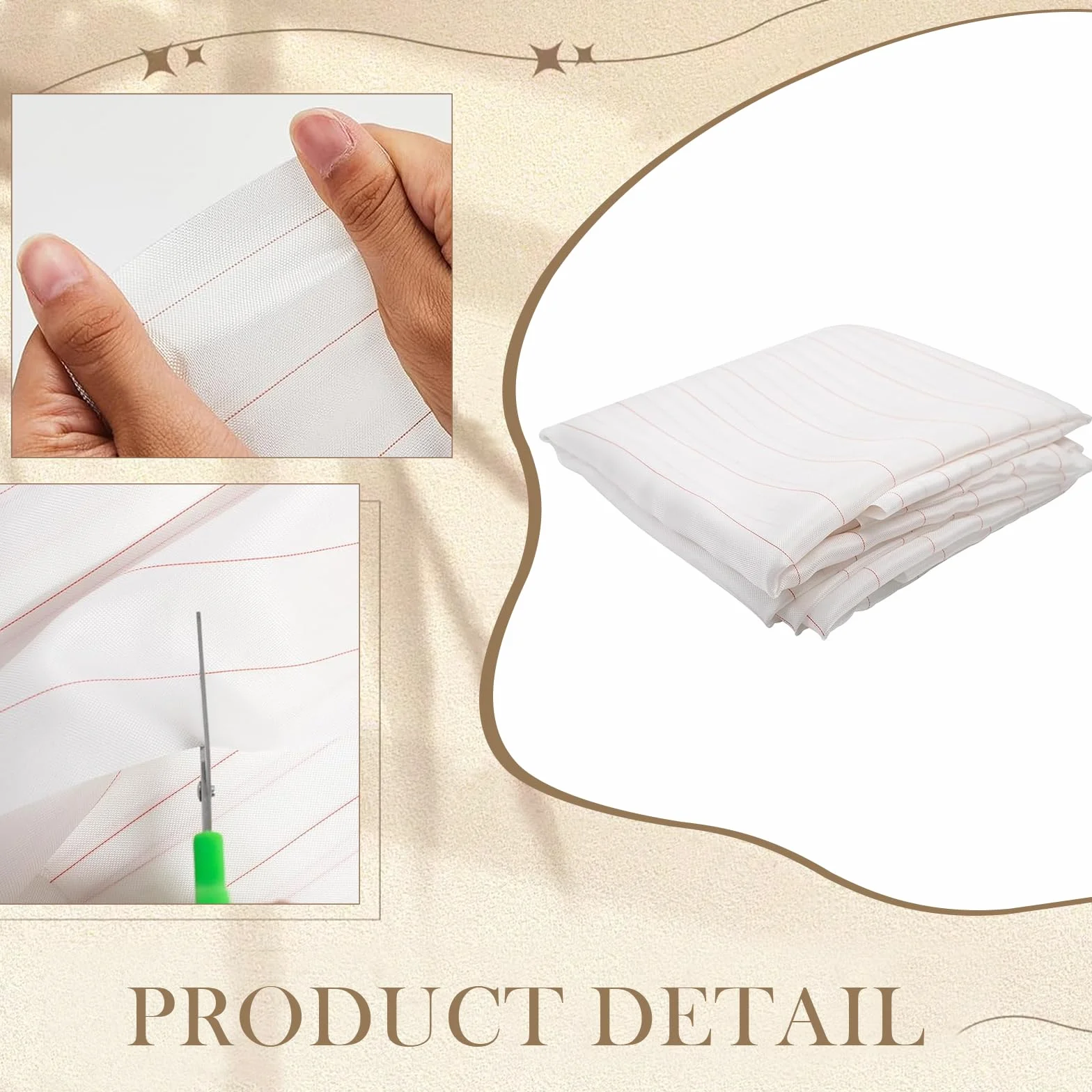 Tessuto a strappo 85 g/m² Peel Ply Fabric resistente alla temperatura, per laminazione, sigillatura, incollaggio, resina epossidica e resina poliestere compatibile 0,8 x 6 m