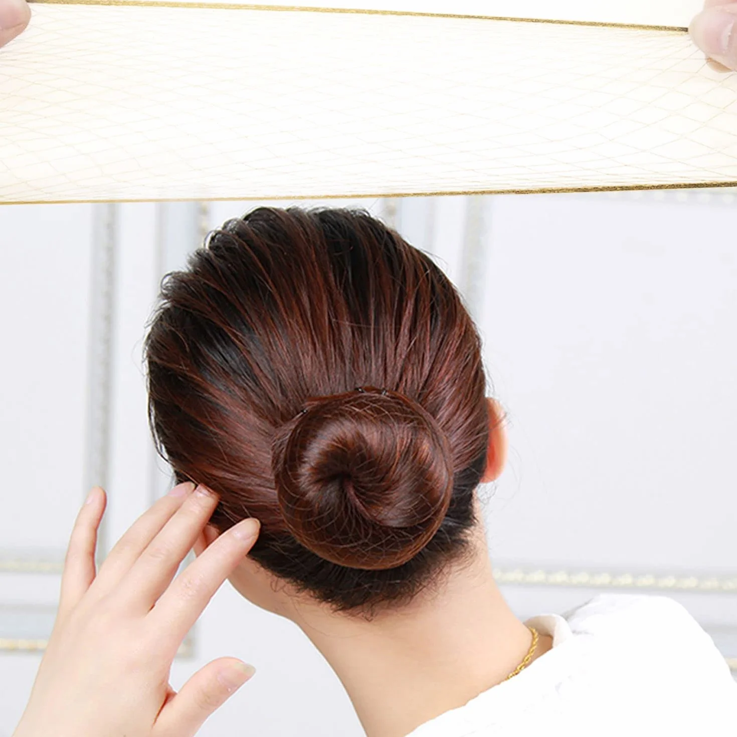Reti per capelli bionde invisibili elasticizzate 50 cm