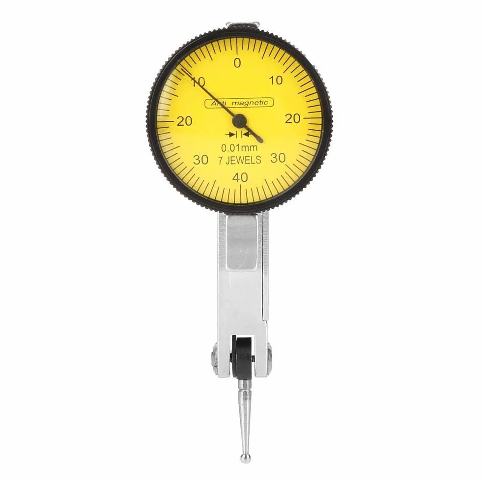 Broco Comparatore Centesimale Digitale,indicatore di leva impermeabile,base magnetica comparatore,leva della prova della manopola Gauge