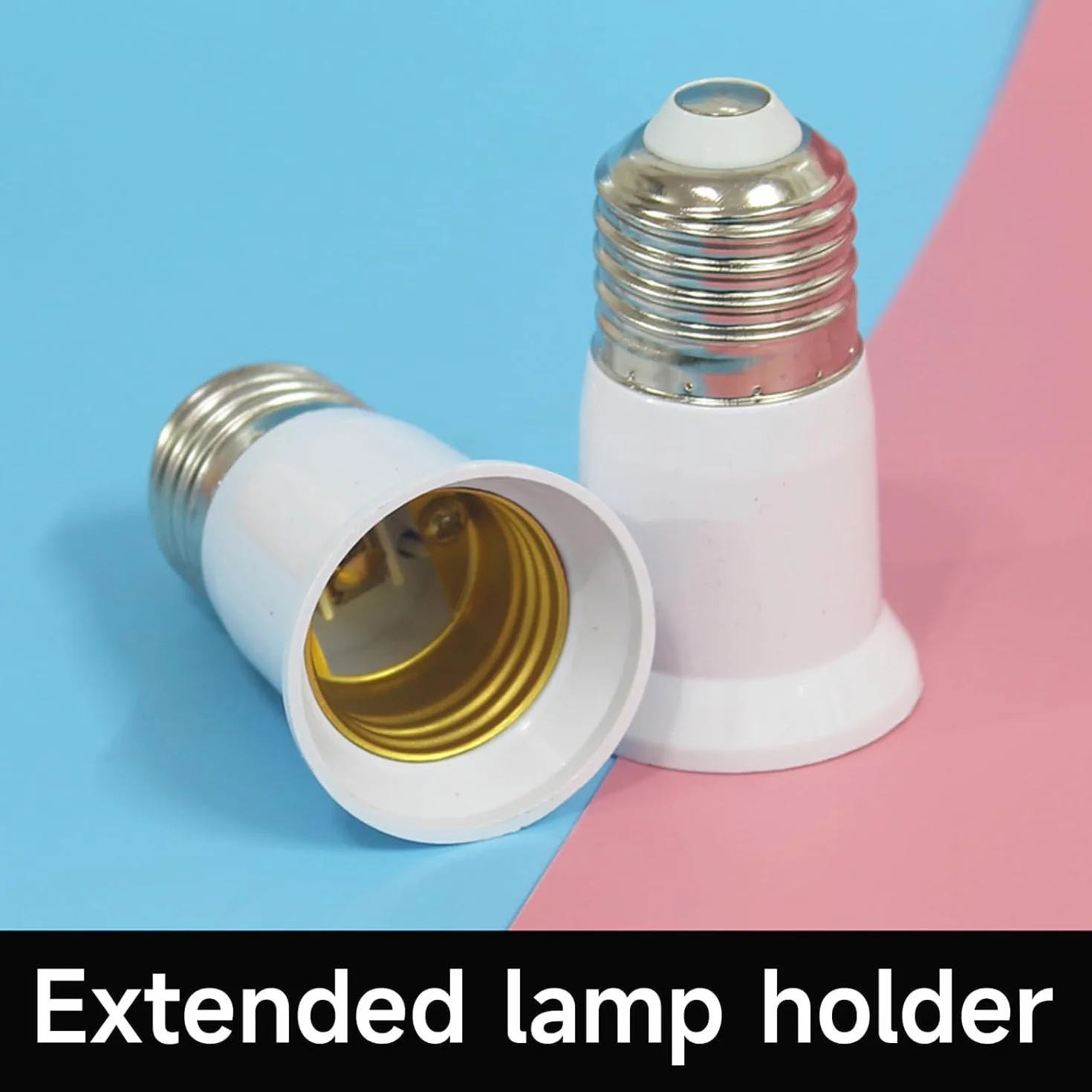 Estensore per presa di luce da E27 a E27 per lampadina media, 65 mm, 95 mm, 120 mm, adattatore di estensione E27, adattatore E27, adattatore di estensione E27 (120 mm)