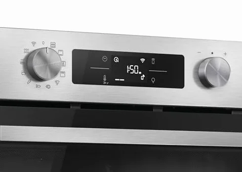 Forno da Incasso Elettrico Ventilato Candy Bake 800 78L Wi-Fi AirFry Funzione Pizza 300°C Classe A++ Inox
