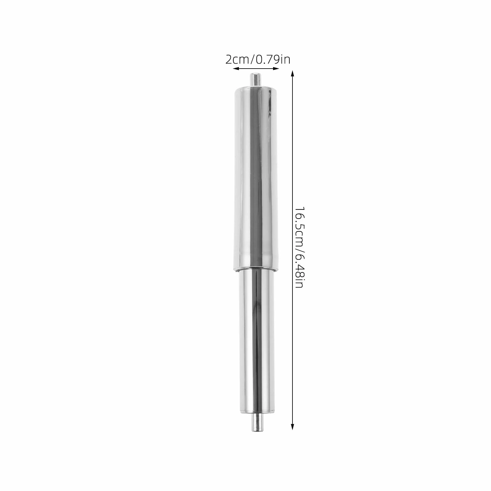 PRETYZOOM Asse Portarotolo Carta Igienica in Plastica Design Retrattile, Asta Stabile e Compatta per Bagno e Casa, Ricambio Resistente Argento