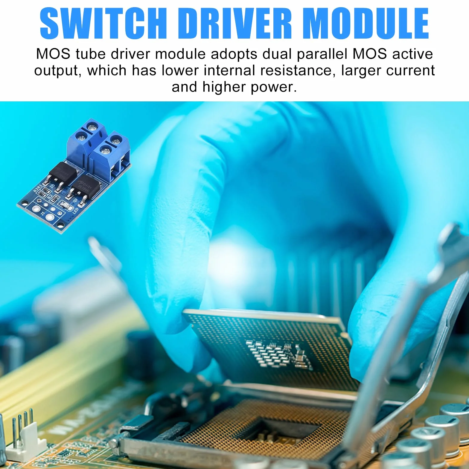Modulo driver MOSFET 5V-36V 15A 30A 400W PWM regolatore