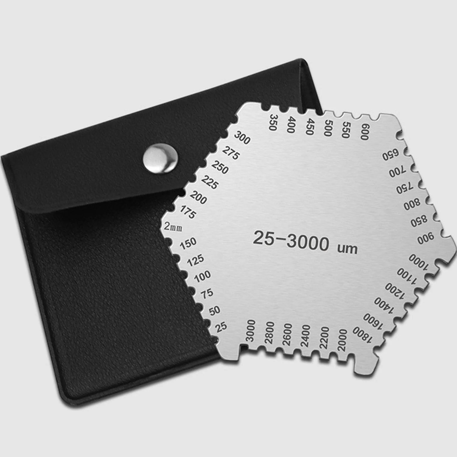 Precisions Paint Thickness Gauges Stainless Hexagon Wet Film Comb 25-3000um Laboratory Measurement Tool