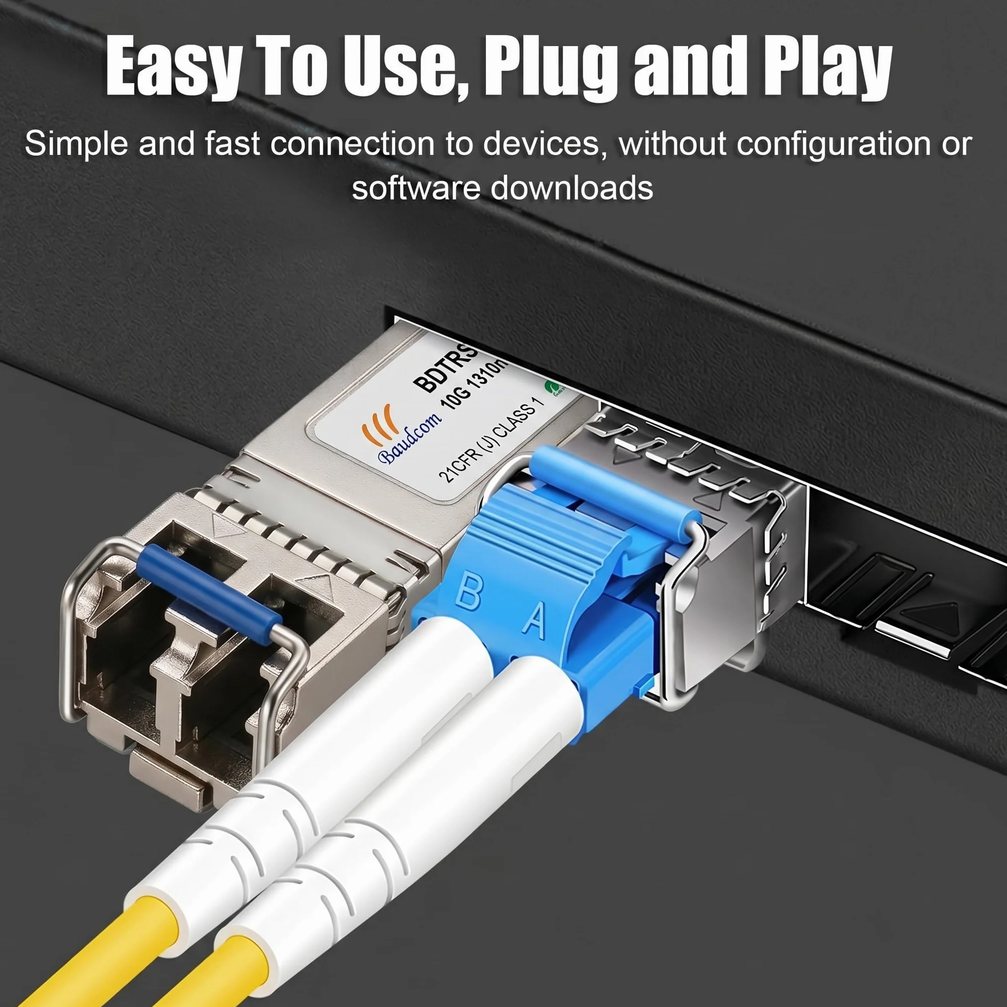 Baudcom 10GBASE-LR SFP+ 10KM Modulo 10G SFP LR Monomodale 2 szt.