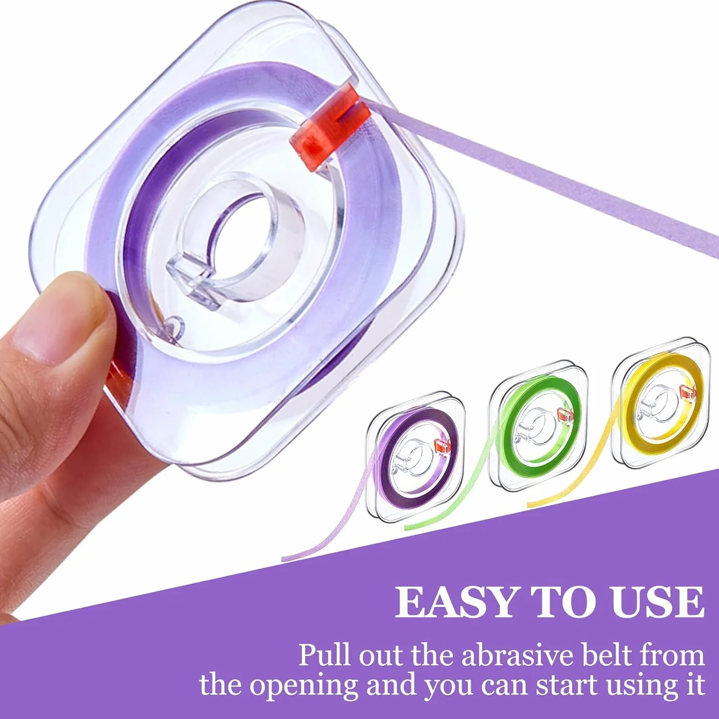 Strisce di lucidatura dentale 30μm 6m/Roll 2PCS Striscia abrasiva per levigatura dei denti