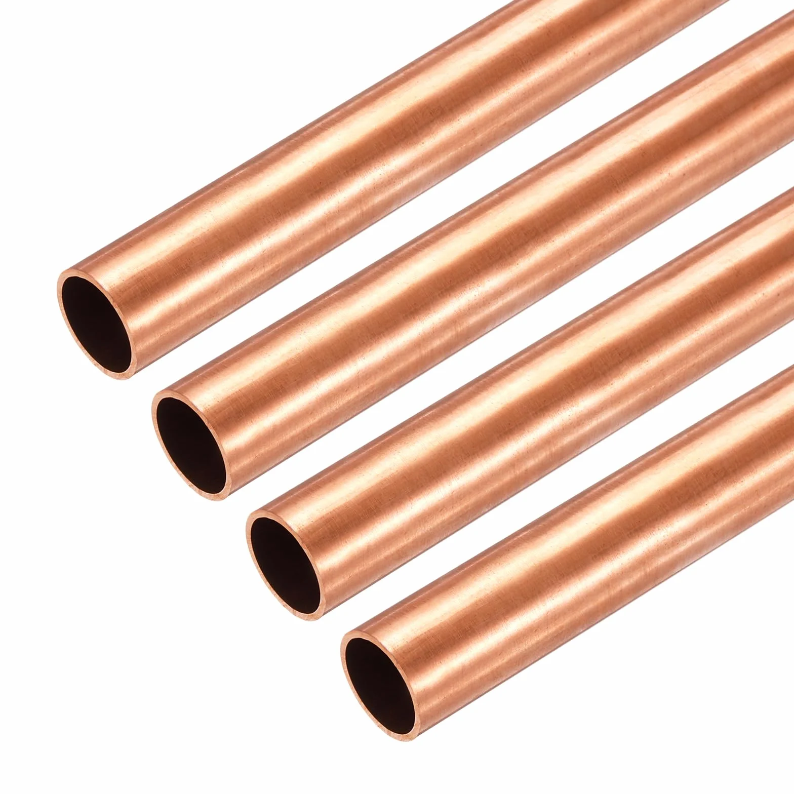 sourcing map Tubo rotondo in rame, 16 mm di diametro esterno x 0,5 mm di spessore della parete x 100 mm di lunghezza, tubo dritto in metallo senza cuciture, per fai da te, artigianato, costruzione
