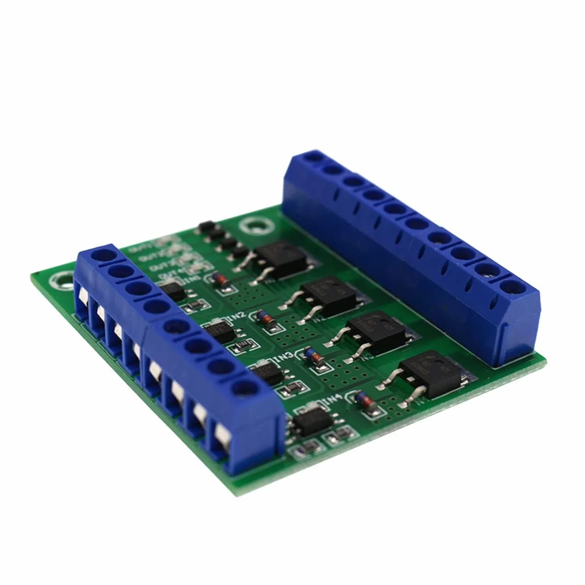 Modulo Amplificatore PWM MOSFET 4 Canali con Fotoaccoppiatore PC817 Ingresso 3-20V Uscita 3,7-27V 10A per PLC