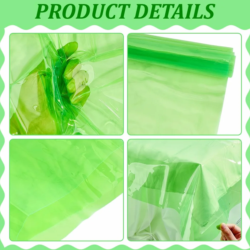 AHANDMAKER Vinile in PVC trasparente, 121,9 x 91,4 cm, in plastica trasparente, fluorescente, tinta unita, impermeabile, per fai da te, fiocchi, orecchini, borse, borse, cucito, artigianato e