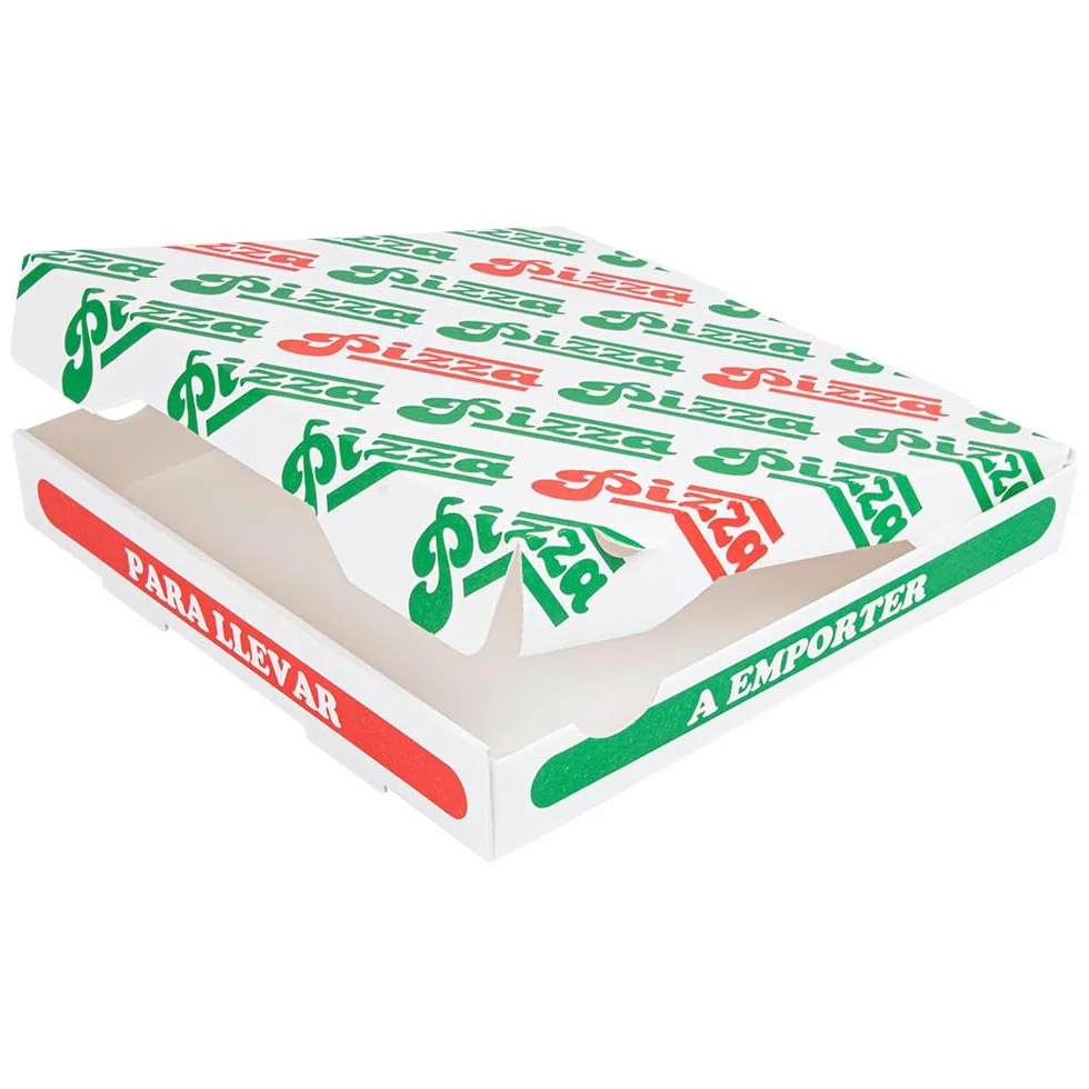 Garcia de Pou Scatole per pizza Thepack 330 G/M2 26 x 26 x 3,8 cm bianco cartone ondulato microcanale