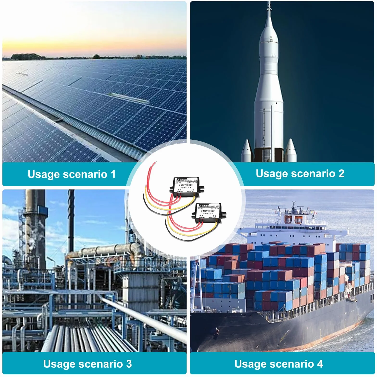 Convertitore di Alimentazione AC-DC AC 12V (10-28V) a DC 12V, 2 Pezzi 3A Convertitore Buck, Convertitore a Tensione Ridotta Buck Regolatore per Schermo Auto Pompa Acqua