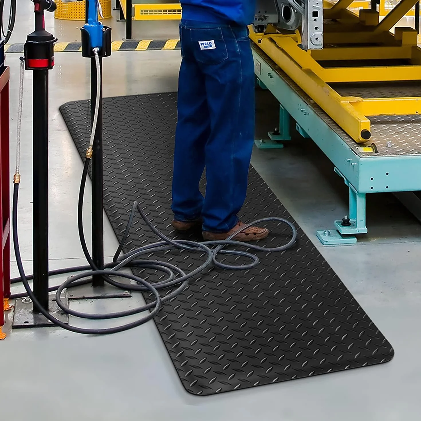 KARAT Tappeto anti-fatica antiscivolo 60x90 cm per postazioni di lavoro in piedi