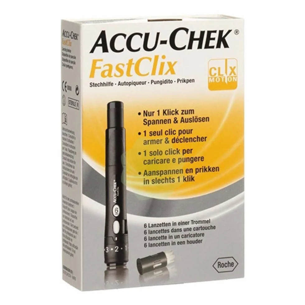 Accu-Chek FastClix Kit Pungidito 1 Caricatore Con 6 Lancette