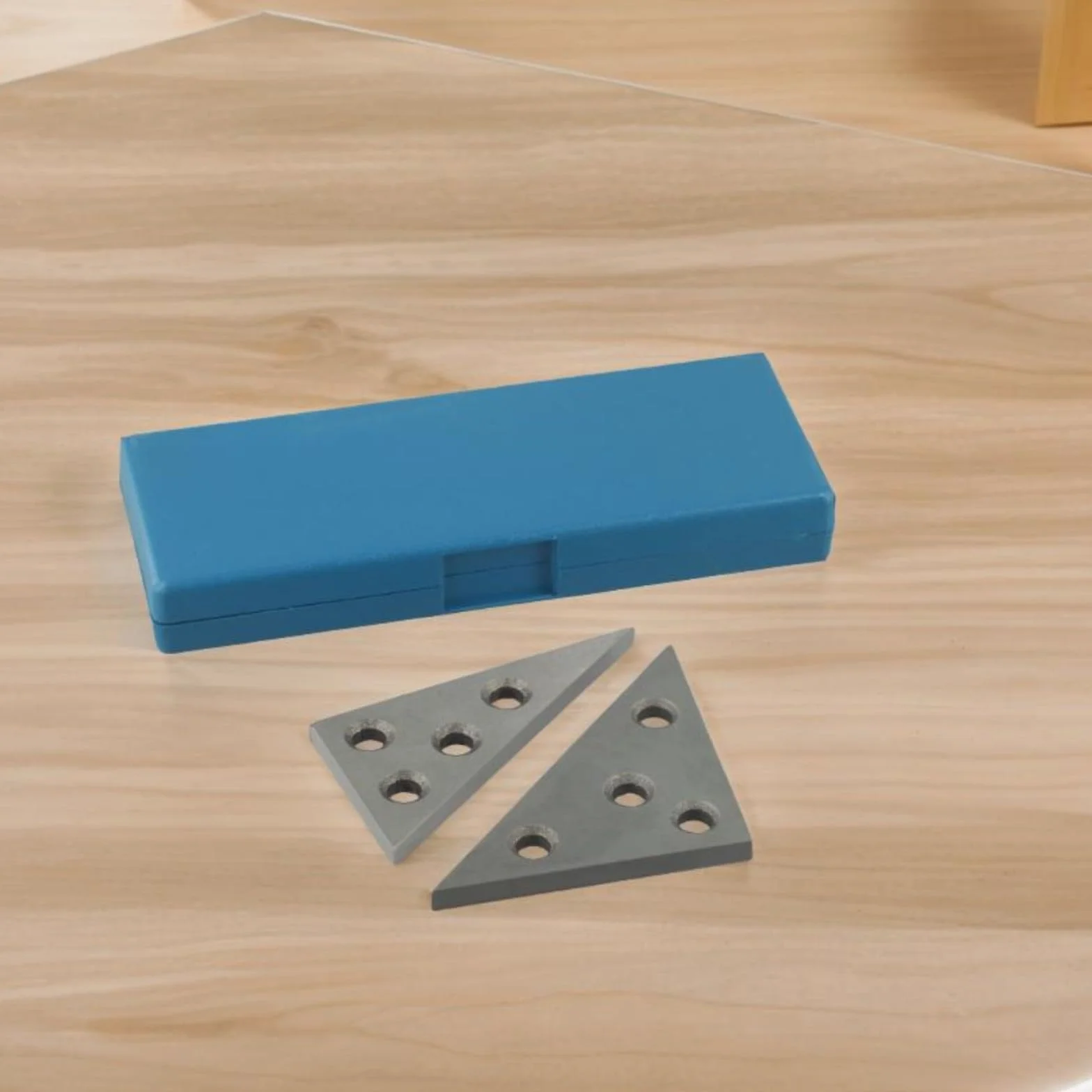 Set di 2 blocchi angolari con 30-60-90 e 45-45-90 gradi per utensili di precisione in metallo piastre angolari per ingegneria e uso in officina