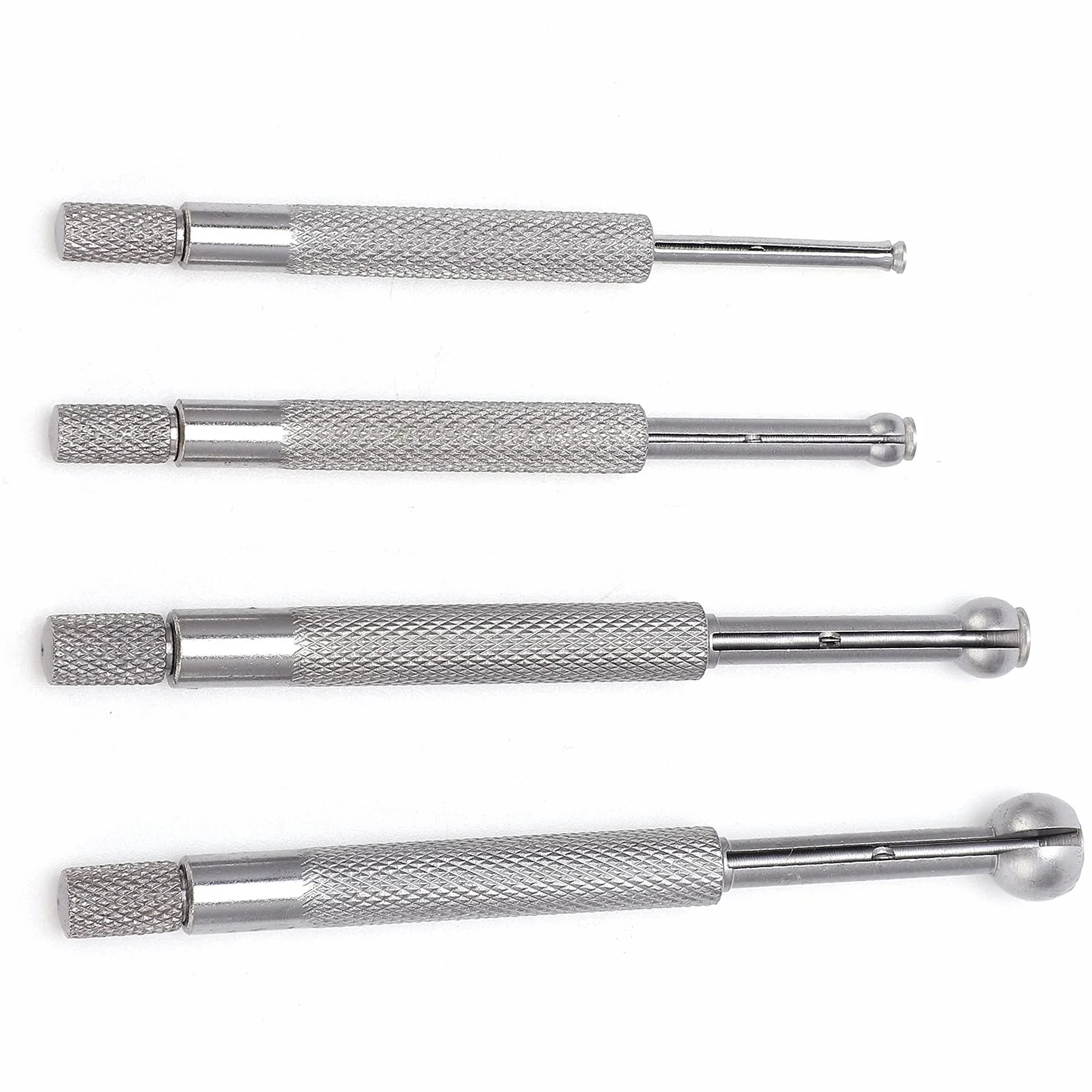 Calibro per Fori 4PCS Calibro Telescopico Calibro a Sfera Completo Set di Alesametri 3‑13 Mm per Misurazione di Scanalature di Fessure per Piccoli Fori