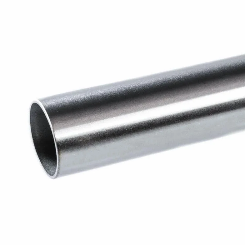 Tubo in acciaio inossidabile V4 A - Corrimano rotondo in acciaio inossidabile levigato, grana 220 – Diversi diametri e lunghezze disponibili fino a 2 m (Lunghezza: 1200 mm - 120 cm)