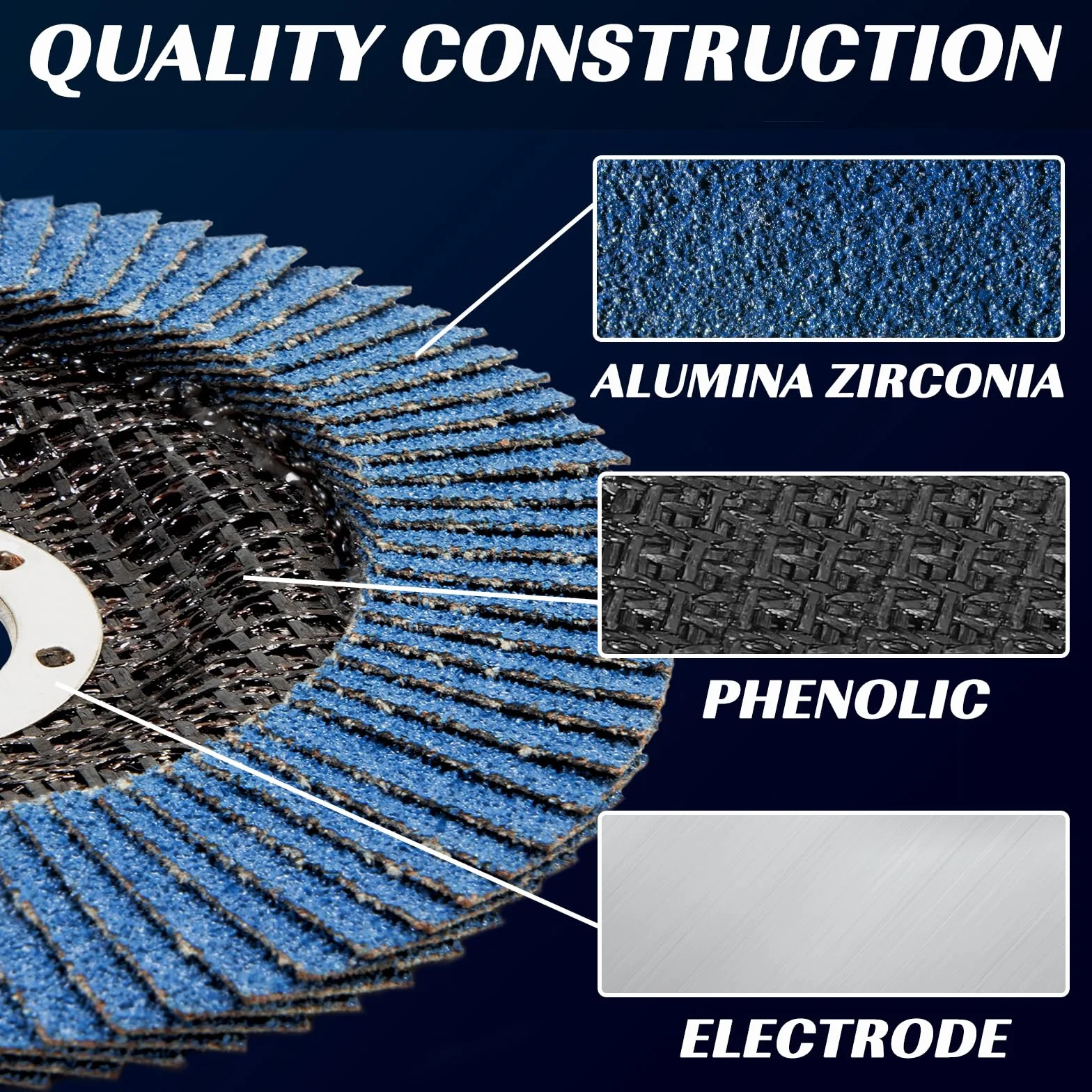 Dischi lamellari 115mm Grana 40 per Smerigliatrice il Ferro Legno Dischi Abrasivi 10 Pezzi