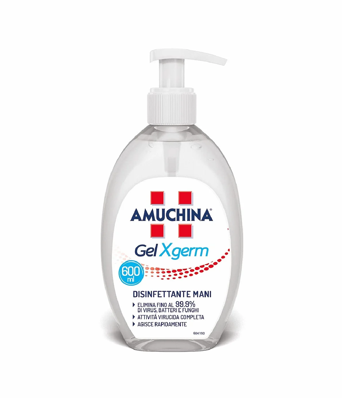AMUCHINA Gel Mani Disinfettante, Trasparente, 1 pezzo