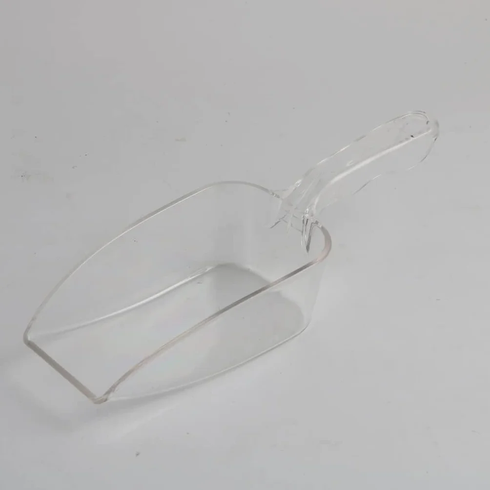 Mini paletta per gelato in plastica trasparente riutilizzabile per matrimoni, caramelle, dessert, buffet, gelato, proteine in polvere, alimenti per animali, utensili da cucina e gadget, 4,5 x 2,5 x