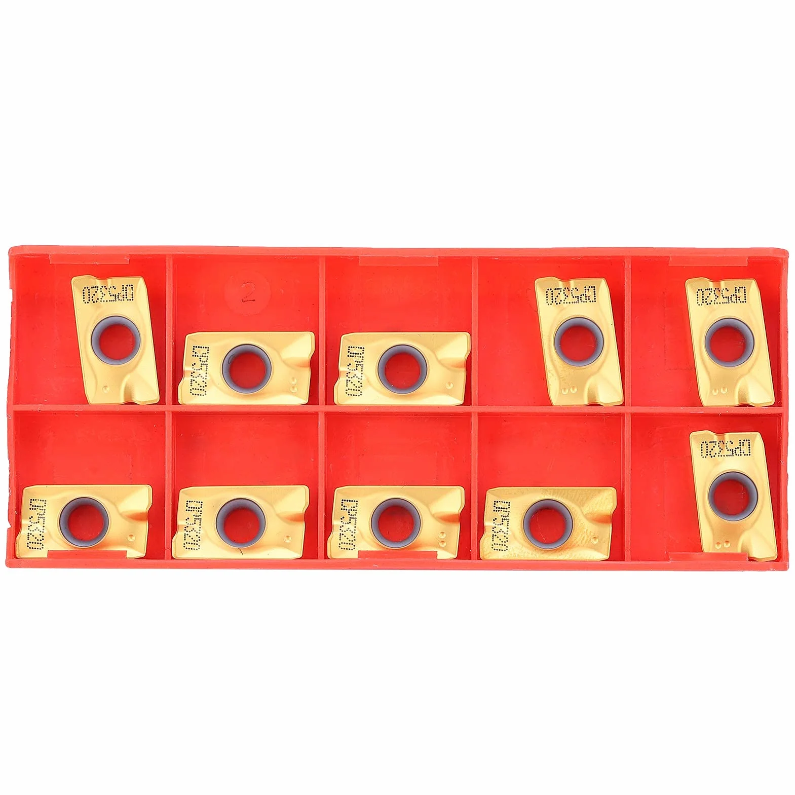APMT1604 PDER DP5320 Inserto per Fresatura in Carburo Cementato 10 Pezzi per Ferro Rame Alluminio