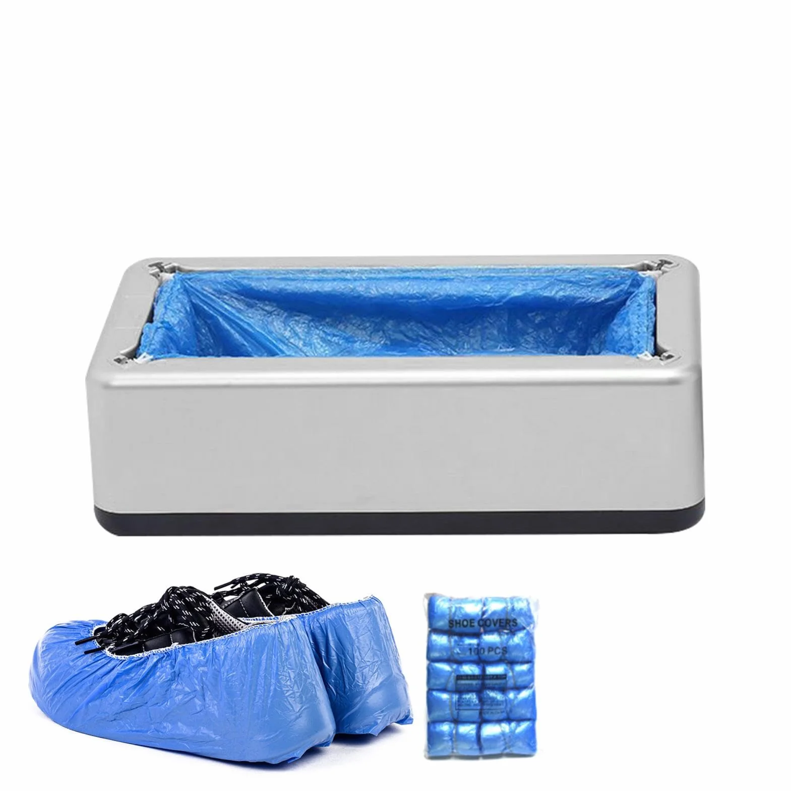 Automatico Copriscarpe Dispenser 100 Pz Copriscarpe Monouso, Macchina Copriscarpe per Casa, Ufficio