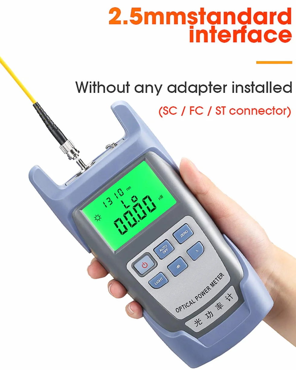 FTTH - Fotometro in fibra ottica Tester cavo ottico Tester fibra ottica da -70 dBm a +10 dBm