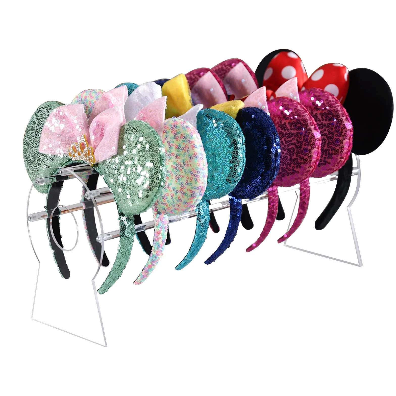 Pangkeep Supporto per fascia in acrilico trasparente per ragazze, 36,6 cm