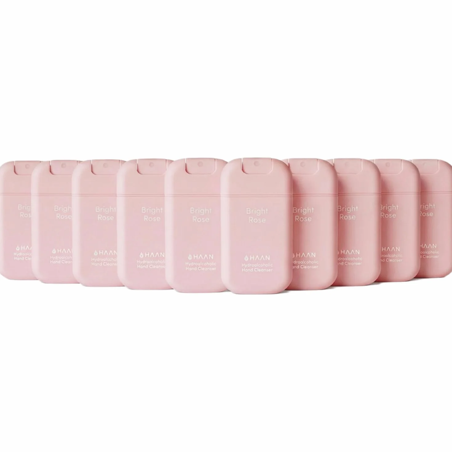 HAAN Spray idratante per mani con aloe vera (confezione da 10) - 10 pezzi per fragranza: Bright Rose
