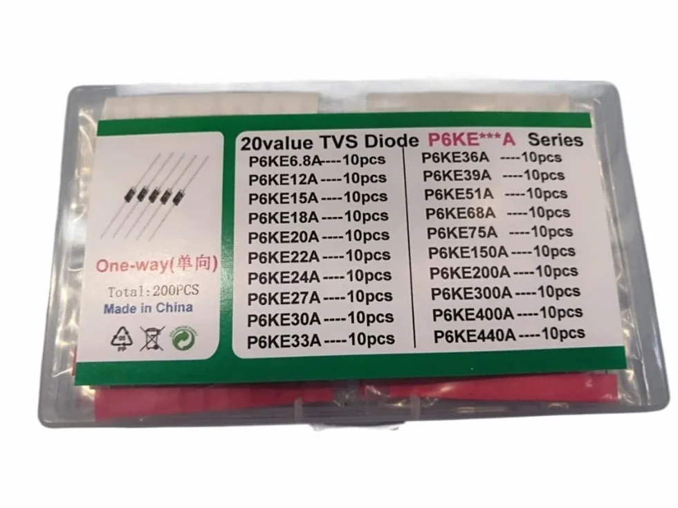 Kit diodi TVS P6KE6.8 A/CA 12-440V 200 PZ Transistor