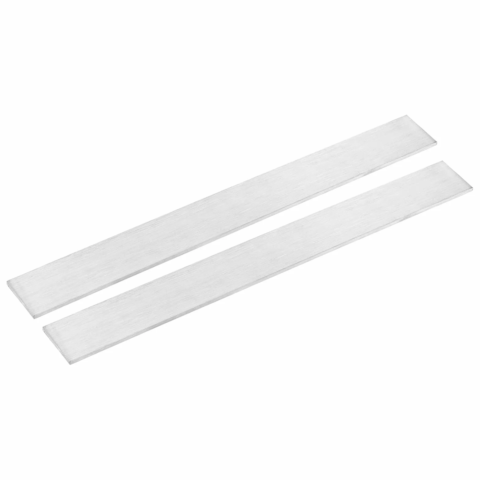 QUARKZMAN 2 Pezzi Barra Piatto in Acciaio Inossidabile 304, Spessore 1/8" Larghezza 1-3/16" Lunghezza 12" Finitura Spazzolata Strisce di Metallo per Industria Fai da Te