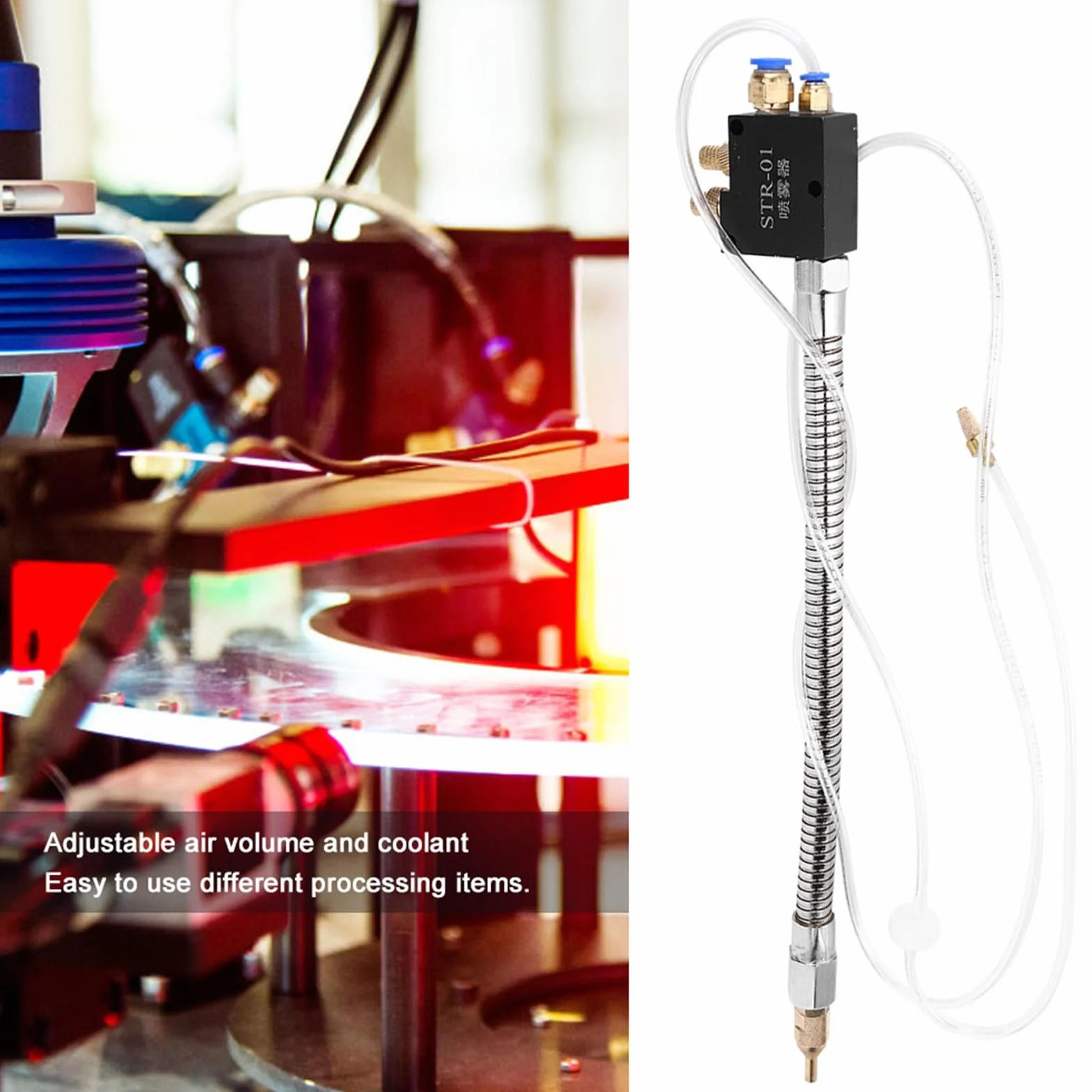Spruzzatore di lubrificazione per refrigerante a nebbia STR-01 accessorio per smerigliatrice di raffreddamento per macchina di raffreddamento CNC.