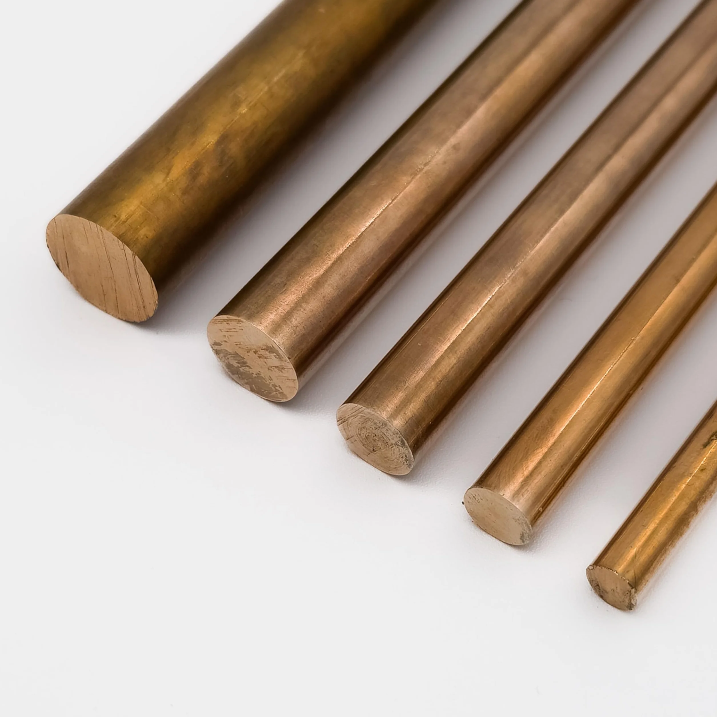 Bronzo CuSn8, aste rotonde, diametro 3 – 30 mm, lunghezza 50 – 2000 mm, lega CW453K, profilo rotondo (lunghezza: 300 mm = 30 cm, diametro 7 mm)