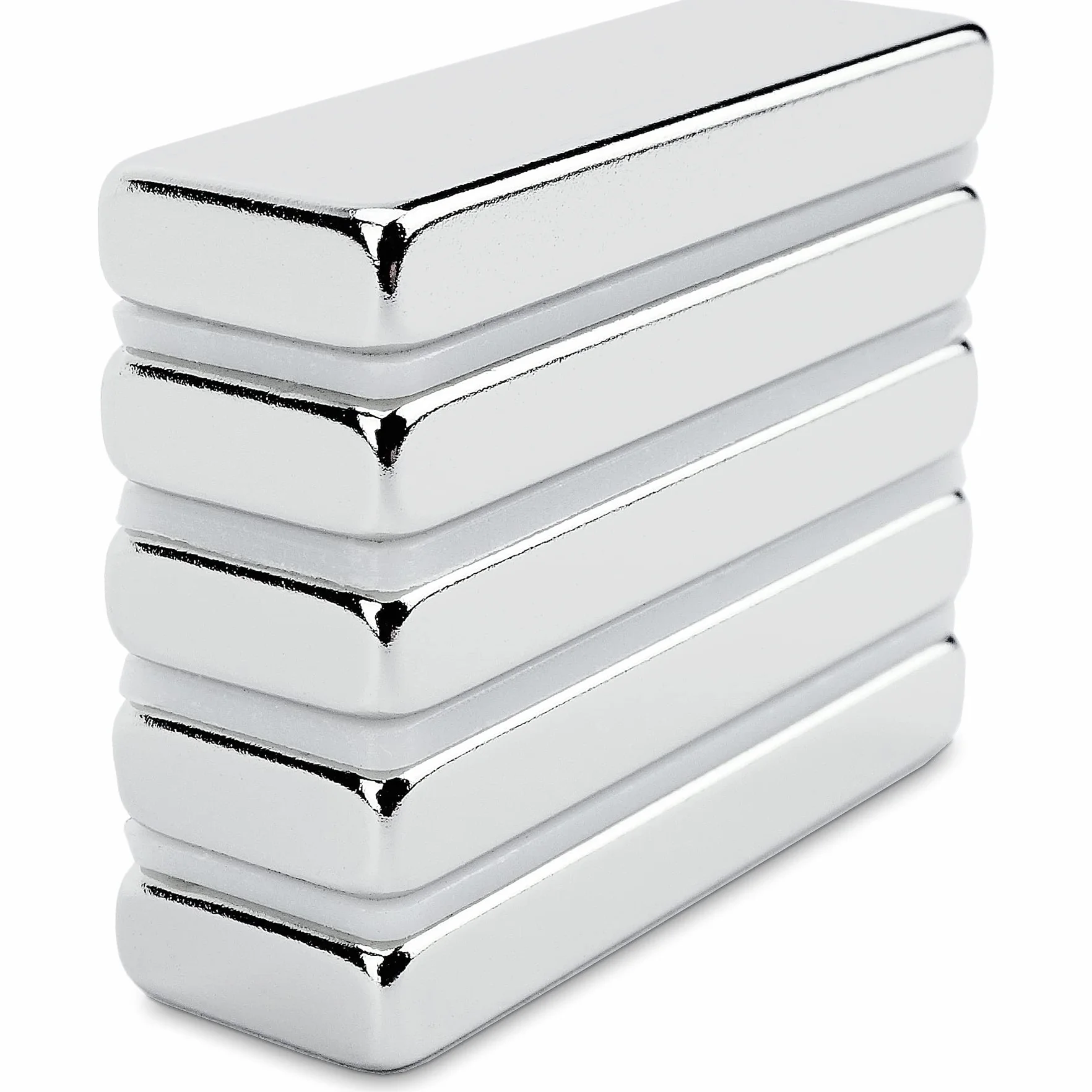 Sensei 5 pezzi Magnete rettangolare al neodimio 30x10x4 mm, magneti a barra al neodimio extra forti con capacità di carico di 5,4 kg