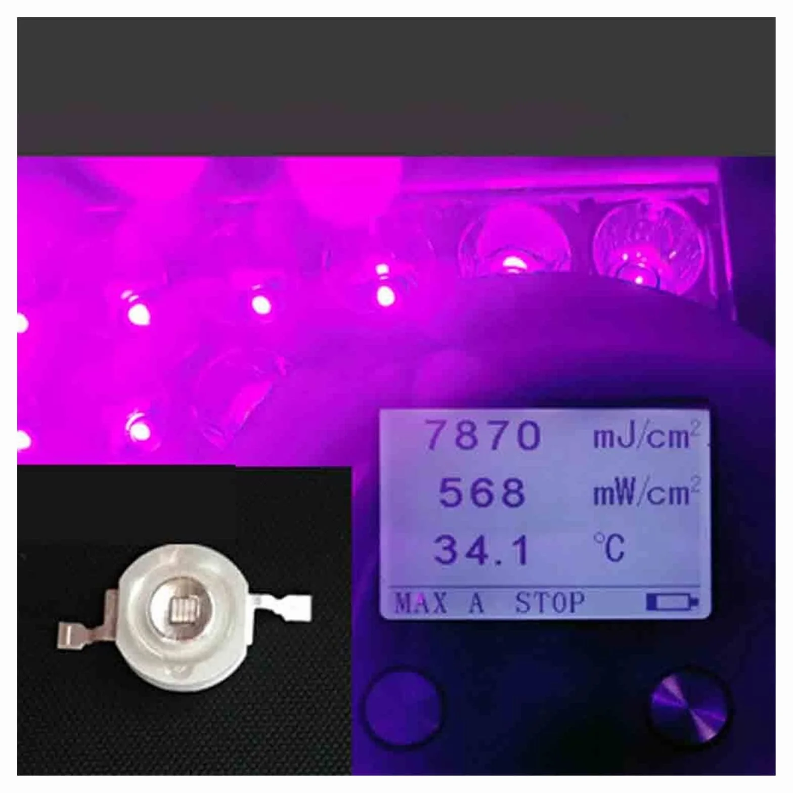 Lampada UV 405nm 365nm 395nm polimerizzazione resina saldatura PCB colla inchiostro vernice serigrafia