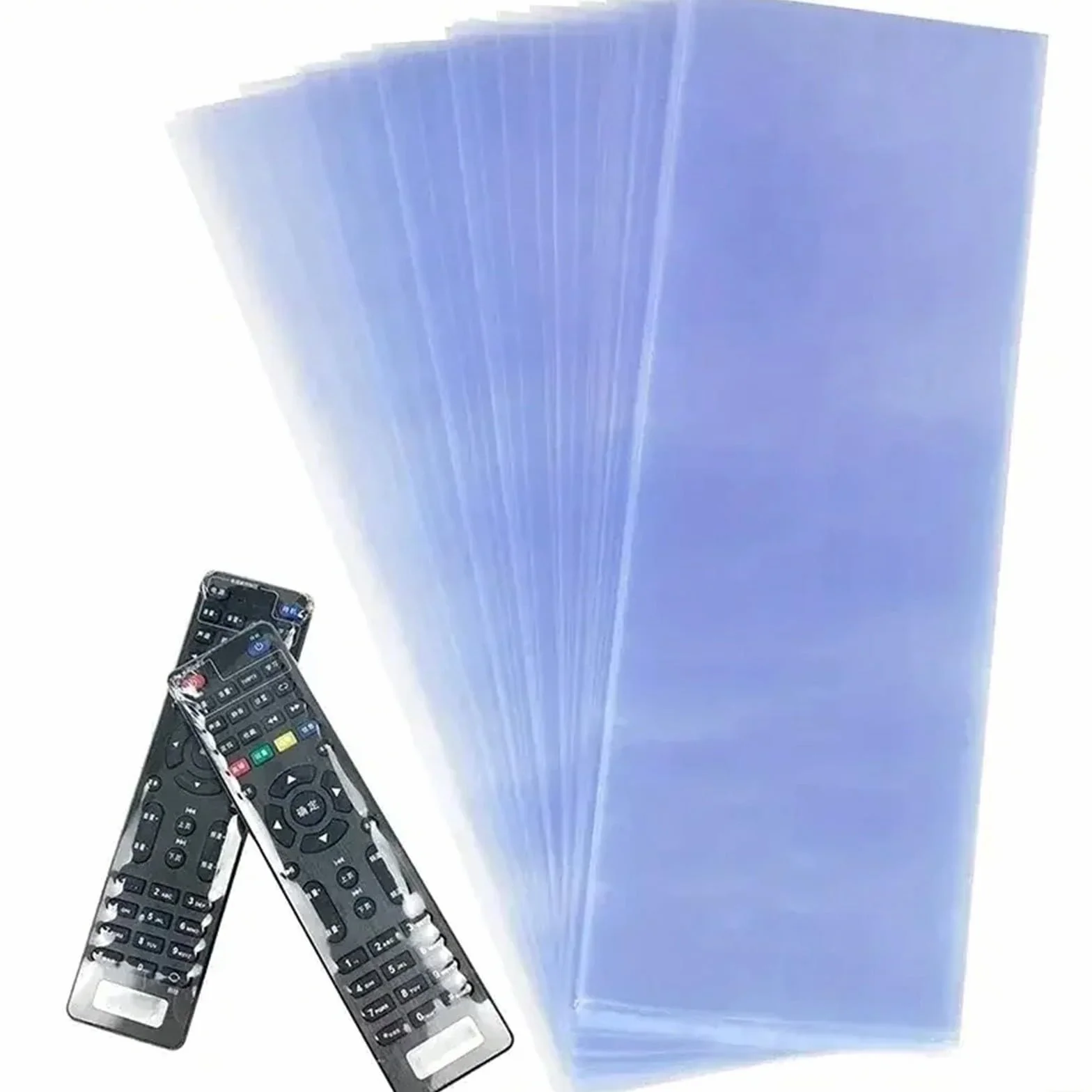Pellicola termorestringente per telecomando del condizionatore d'aria, pellicola termoretraibile per telecomando TV, pellicola protettiva antipolvere trasparente (6 x 25 cm)