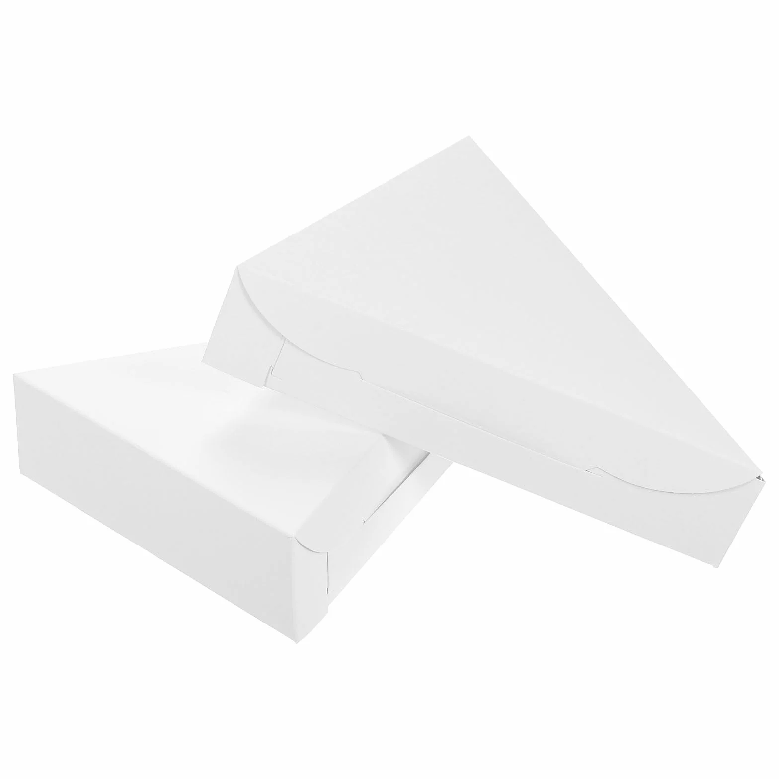 QUARKZMAN Scatole per Pizza 24 Pezzi 8.07x6.5x1.77 Pollici Contenitore Fetta Singola Bianco
